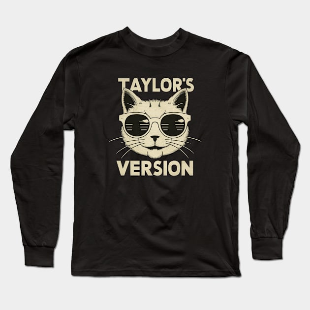 taylors cat version Long Sleeve T-Shirt by Aldrvnd